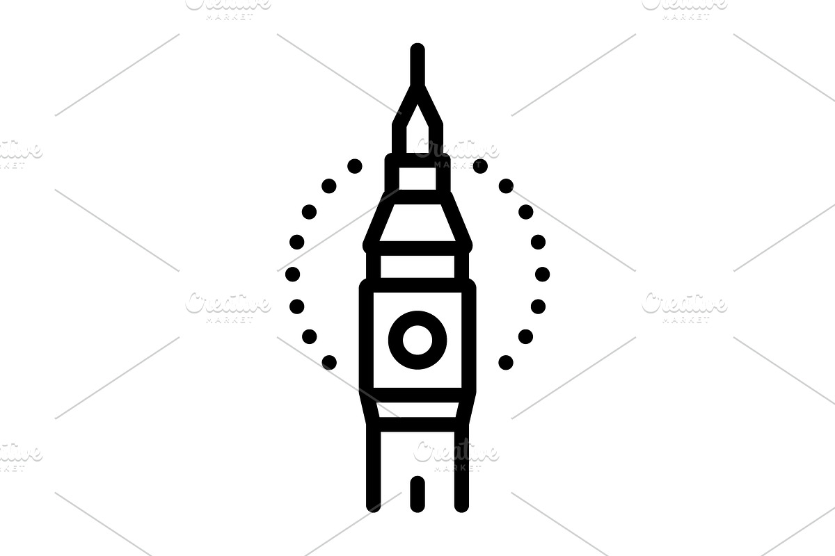 British london black icon, an Outline Icon by Creative priyanka