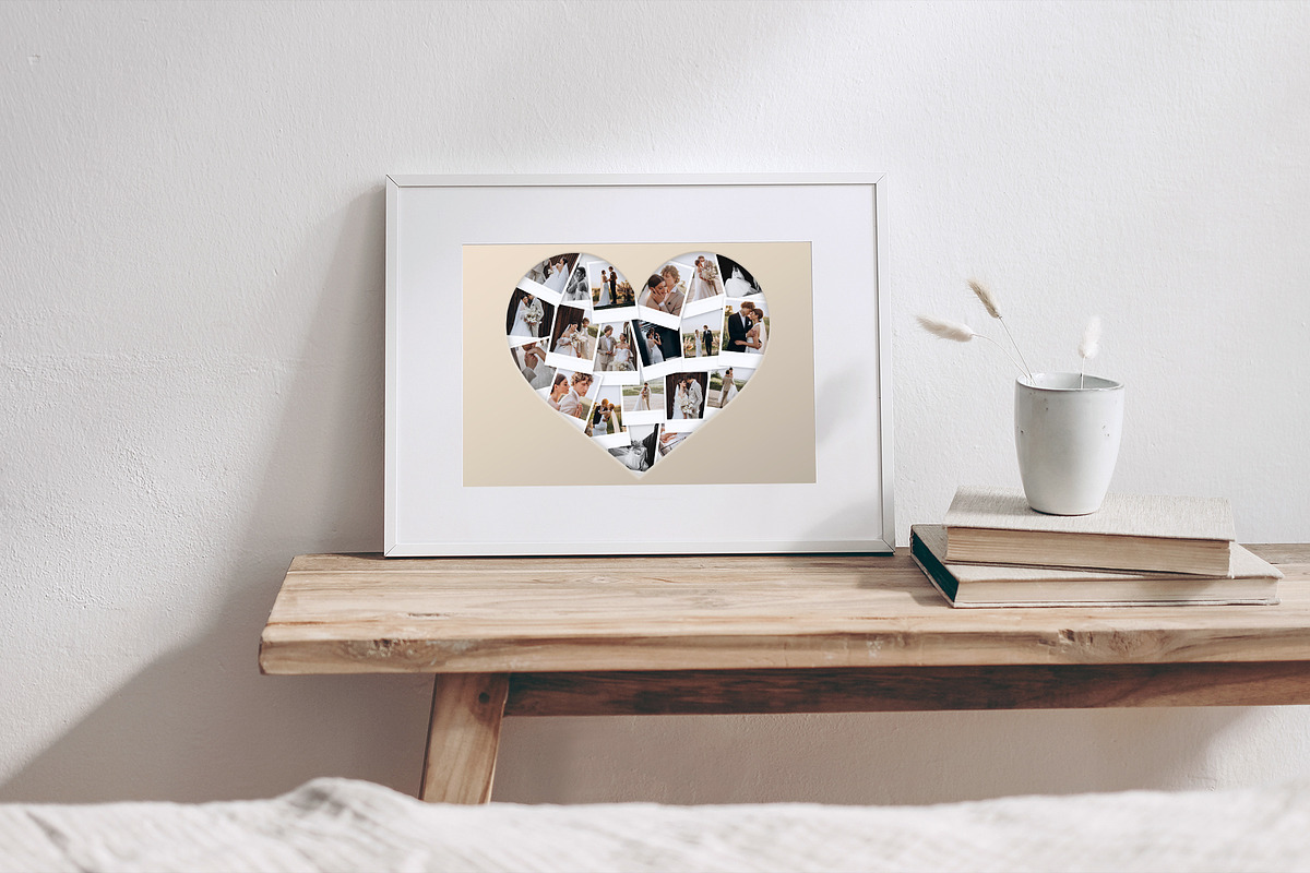Love Heart Photo Collage Template, a Social Media Template by DesignerCandies (Photo 4 of 5)