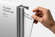 Book Folder Mockup / Deckle 03, a Books & Magazine Mockup by Mockup Cloud (Thumbnail 2 of 2)