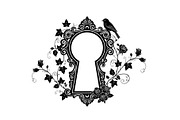 Floral Keyhole Frame SVG Bundle, an Illustration by Designs_River (Thumbnail 23 of 31)