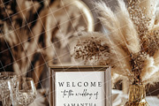 Boho 8x10 table sign number mockup, an Advertising Mockup by Blush Roses Print (Thumbnail 8 of 9)