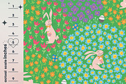 Easter Rabbit Seamless Pattern Set, a Pattern Graphic by Nansirins Studio (Thumbnail 2 of 9)