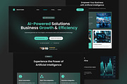 Artificial Intelligence Homepage, a Landing Page Template by Antstheme (Thumbnail 1 of 2)