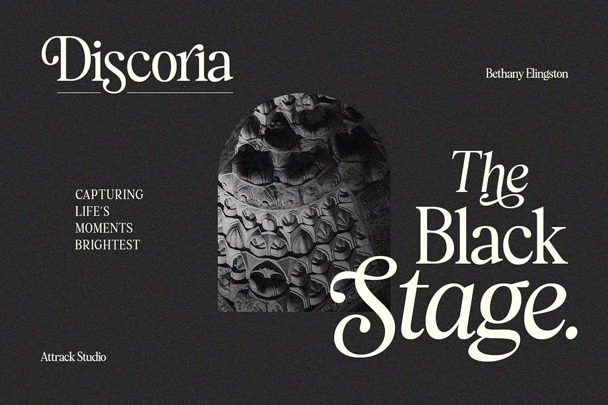 Bethany Elingston, a Serif Font by Attract Studio (Photo 5 of 17)