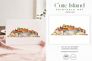 Watercolor Island, Travel poster art, an Object Illustration by Harmony Draws (Thumbnail 5 of 5)