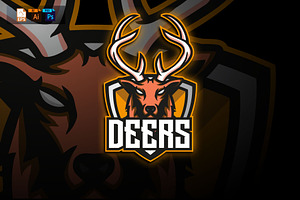 Deer Esports - Mascot & Esport Logo