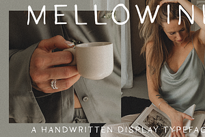 Mellowink Low Contrast Display Font