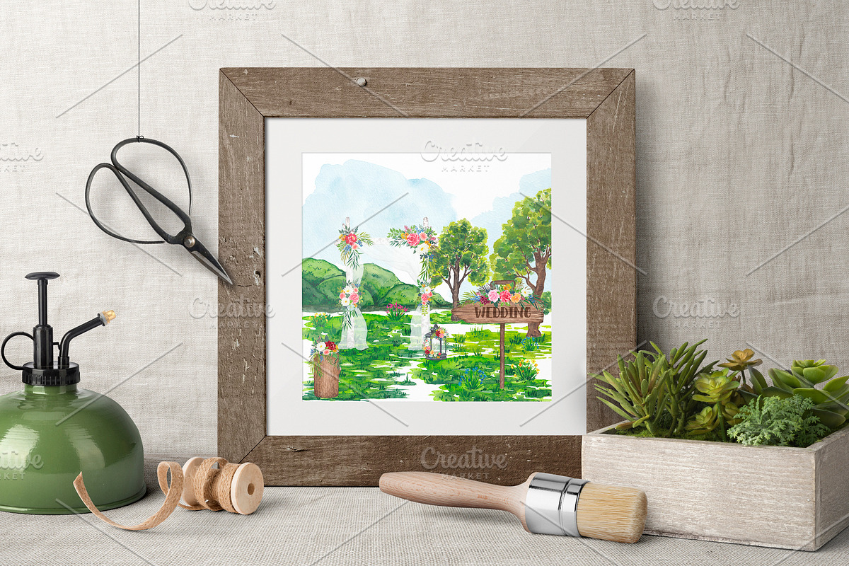 Rustic Watercolor Graphic Set, a Decorative Illustration by Elly Studio (Photo 7 of 13)