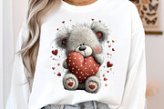 Valentine's Day Animals Clipart PNG, an Illustration by SinaCreation (Thumbnail 5 of 11)