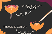 Geometric Florals Set for Procreate, a Brush Add-On by KDigitalStudio (Thumbnail 3 of 4)