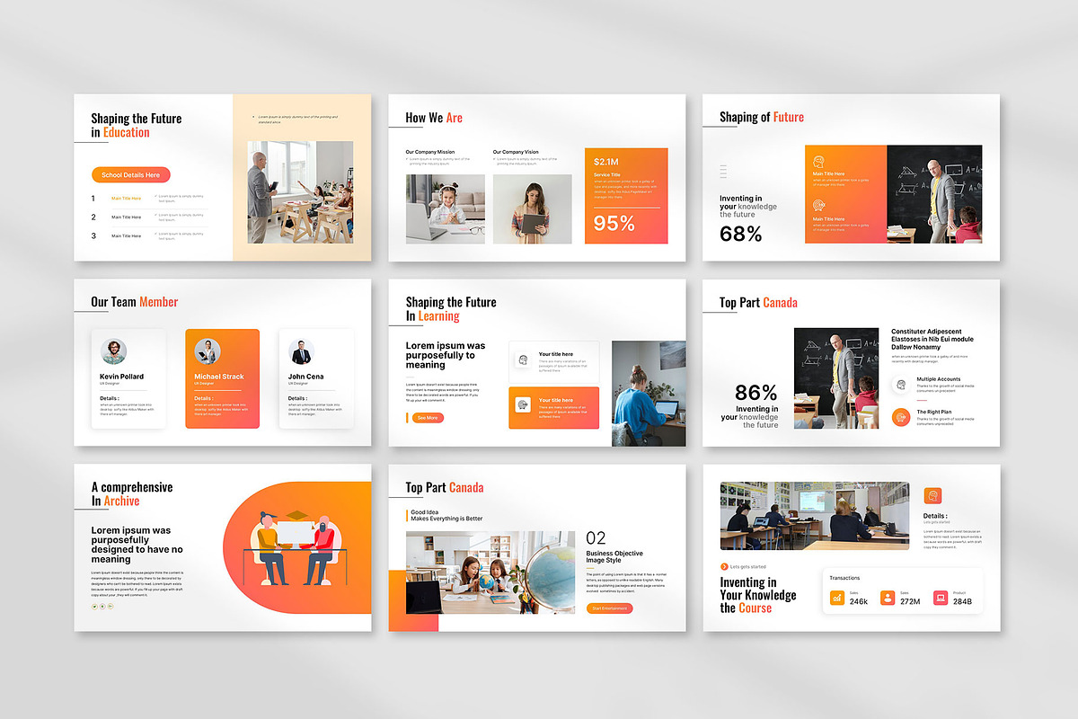 Education Presentation Template, a Presentation Template by KreateTribe (Photo 2 of 6)