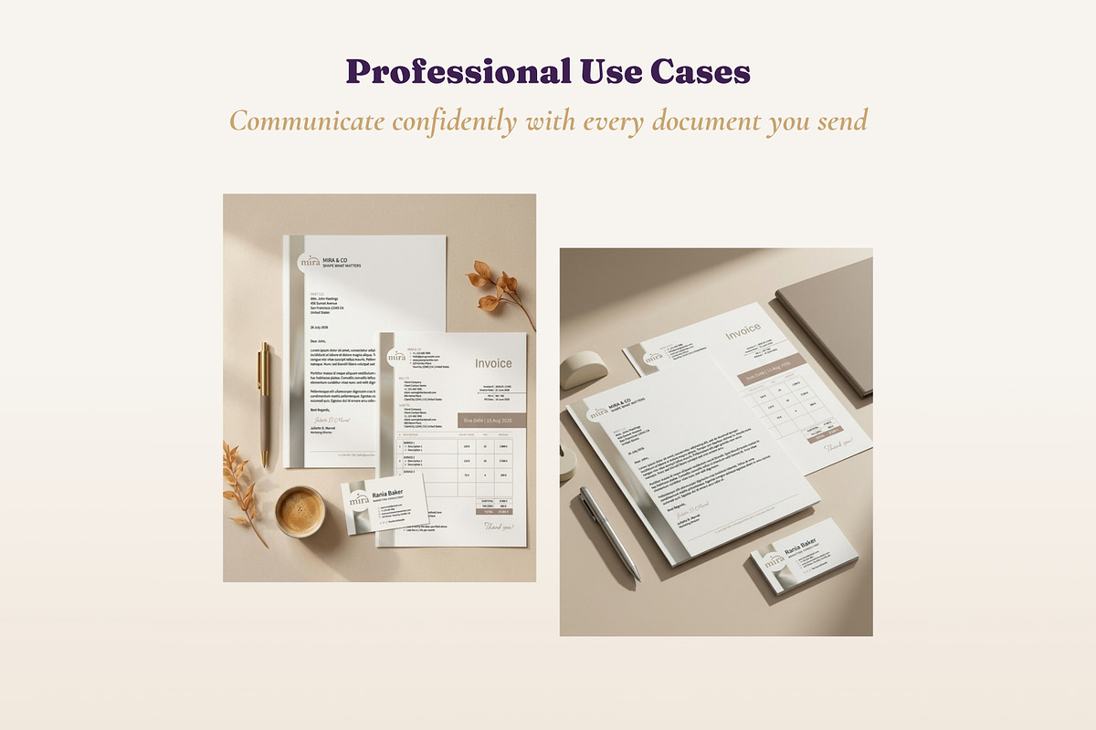 Business Starter Kit 3 Products, a Stationery Template by B2 Studio (Photo 11 of 19)