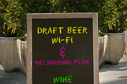 Bar outdoor blackboard mockup, an Advertising Mockup by Illusiongraphic (Thumbnail 2 of 5)