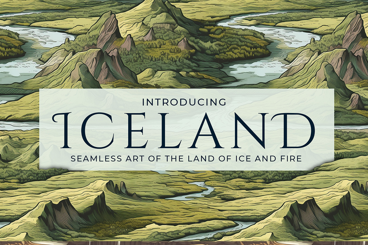 Iceland - Artful Seamless Patterns, a Pattern Graphic by Pixel Perfect Patterns (Photo 1 of 9)