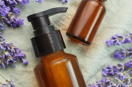 Lavender spa. Lavender  natural essential oil and fresh lavender, a Health & Medical Photo by Olena Rudo