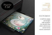 Spring Crystal Fantasy Postcards, an Animal Illustration by The Dutch Lady Designs (Thumbnail 2 of 6)