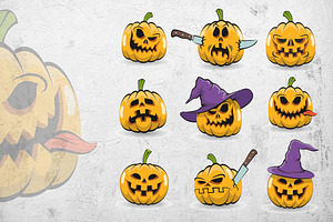 Halowen Pumpkins Pack