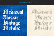 Cloestu - Classic Blackletter Font, a Blackletter Font by Dhabee (Thumbnail 10 of 15)