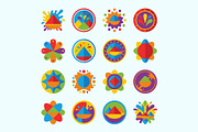 Colorful Circular Vector Icon Set, a Duotone Icon by FlyeredTemplate (Thumbnail 7 of 7)