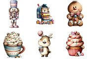 Whimsical Christmas Clipart, an Illustration by DreamArtGraphic (Thumbnail 5 of 5)