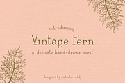 VINTAGE FERN by Natasha Reddy, a Serif Font by Natasha Reddy Studio (Thumbnail 1 of 10)
