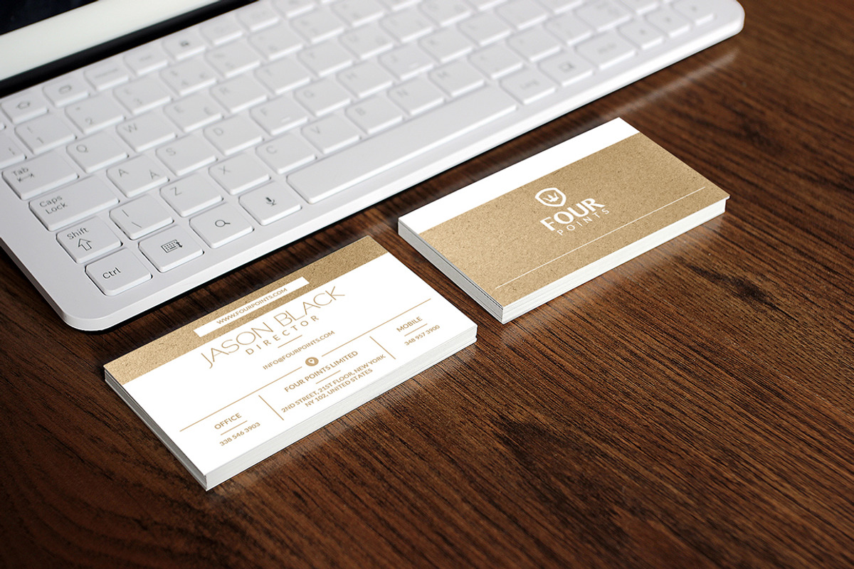 Elegant Kraft Business Card, a Business Card Template by Marvel (Photo 5 of 6)