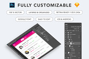 Fitness Class or Gym Mobile App, an UI Kit Template by App Innovation (Thumbnail 3 of 8)