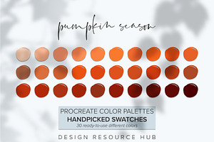 Procreate Color Palette PumpkinSeasn