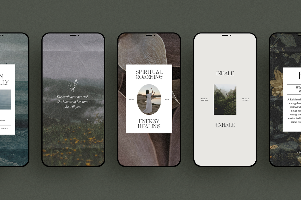 Spiritual Coach Instagram Templates, a Social Media Template by Studio Loire (Photo 6 of 9)