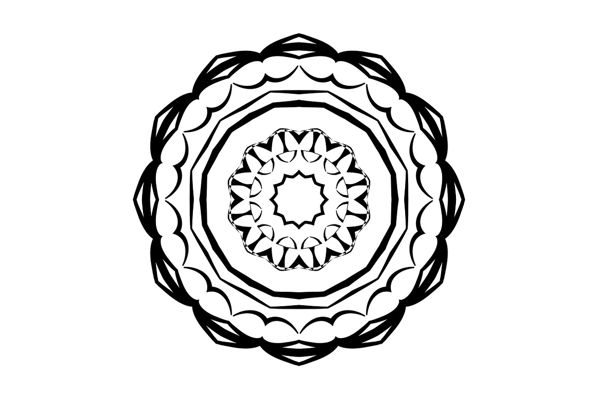 Artistic Mandala Vector Collection, a Decorative Illustration by NJ Himel (Photo 67 of 101)