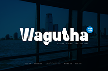 Wagutha - Corporate Logo Font