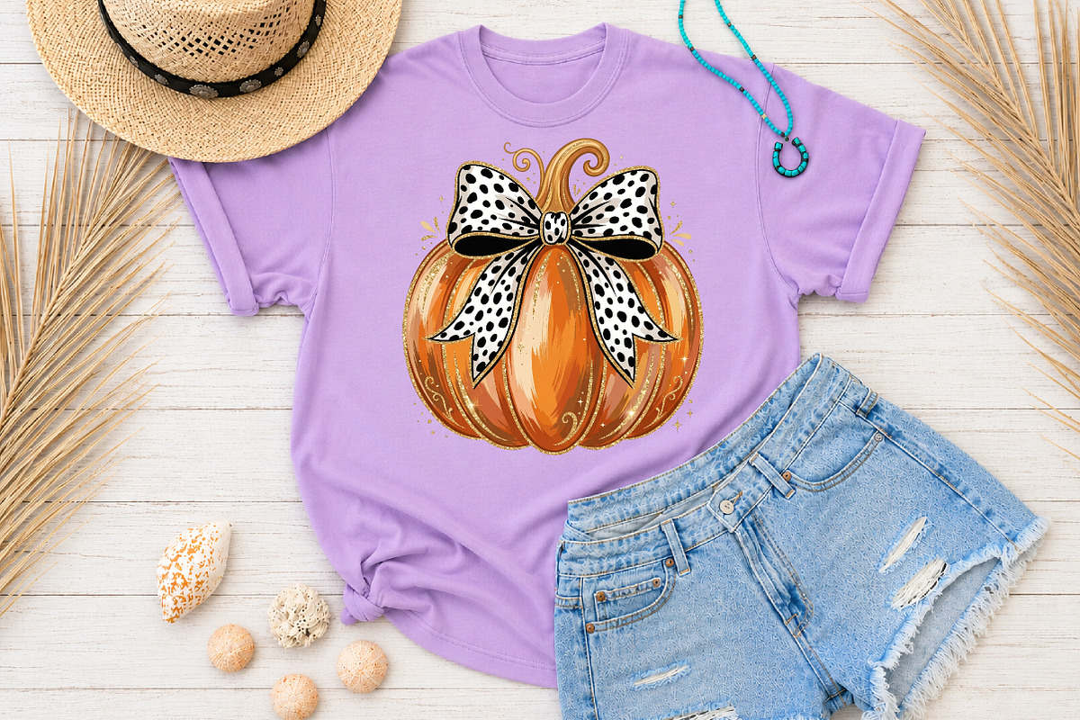 Dalmatian Dot Bow Pumpkin PNG, a Seasonal Illustration by Rose Art (Photo 4 of 7)