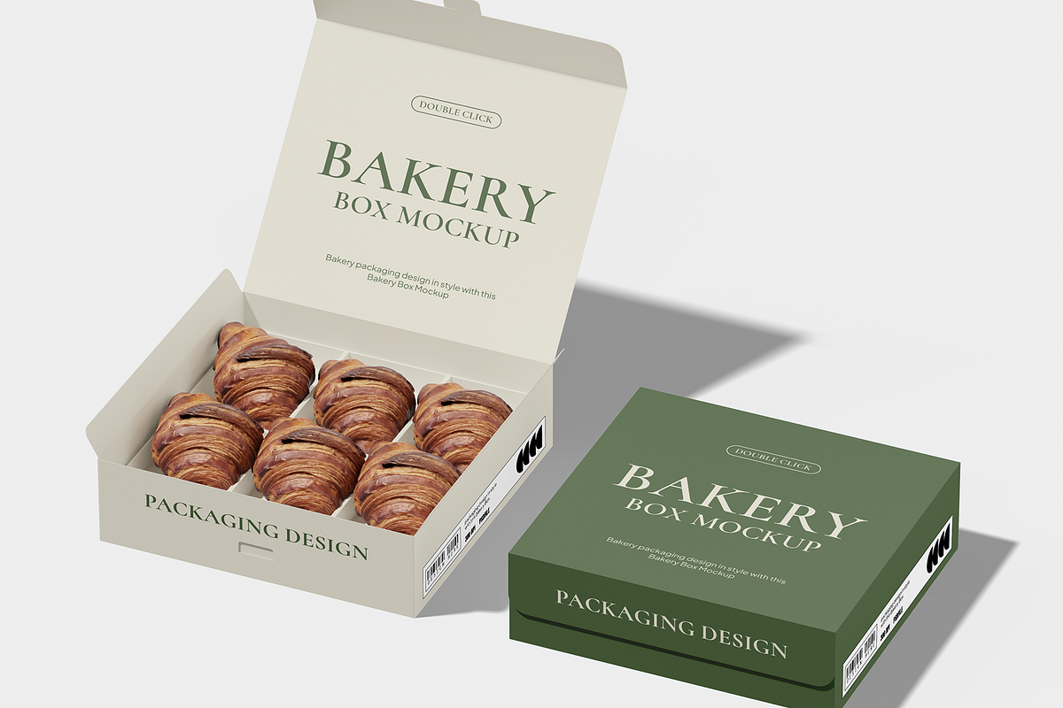 Bakery Box Mockup, a Packaging Mockup by Permadi Creative (Photo 4 of 4)