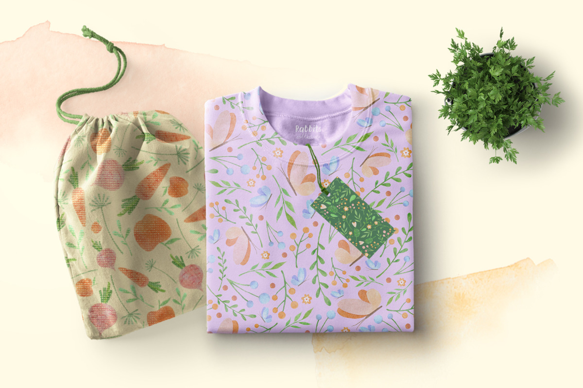 Floral watercolor patterns, a Pattern Graphic by Piñata (Photo 5 of 7)