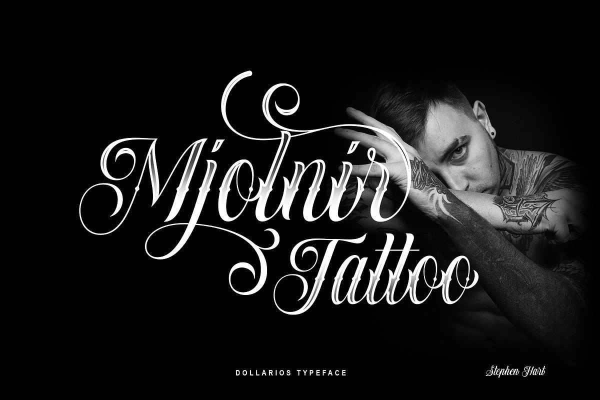 Dollarios - Calligraphy, a Script Font by INKSUN™ (Photo 3 of 8)