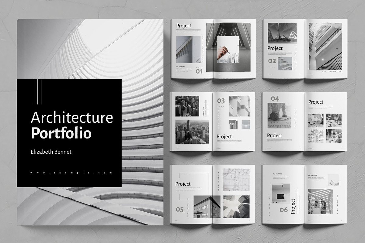 Architecture Portfolio Layout, a Magazine Template by ContestDesign (Photo 1 of 3)