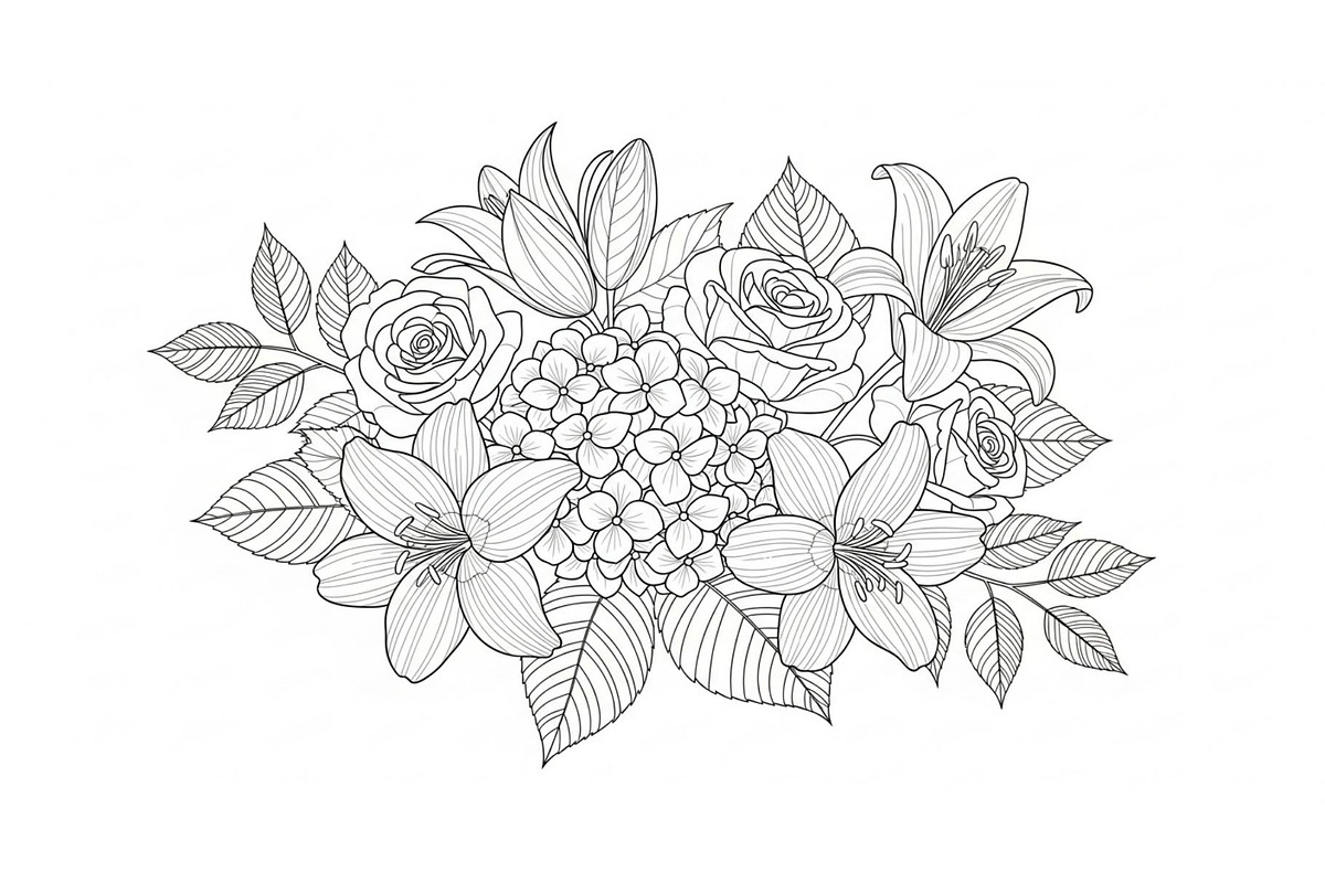 Coloring Pages for Adults, an Object Graphic by RVECT