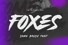 FOXES - Some Brush Font