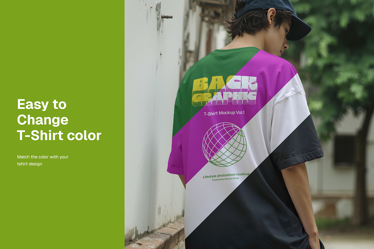 Back Graphic Tee Mockup, a Shirt Mockup by Awwwai Design Co. (Photo 3 of 3)