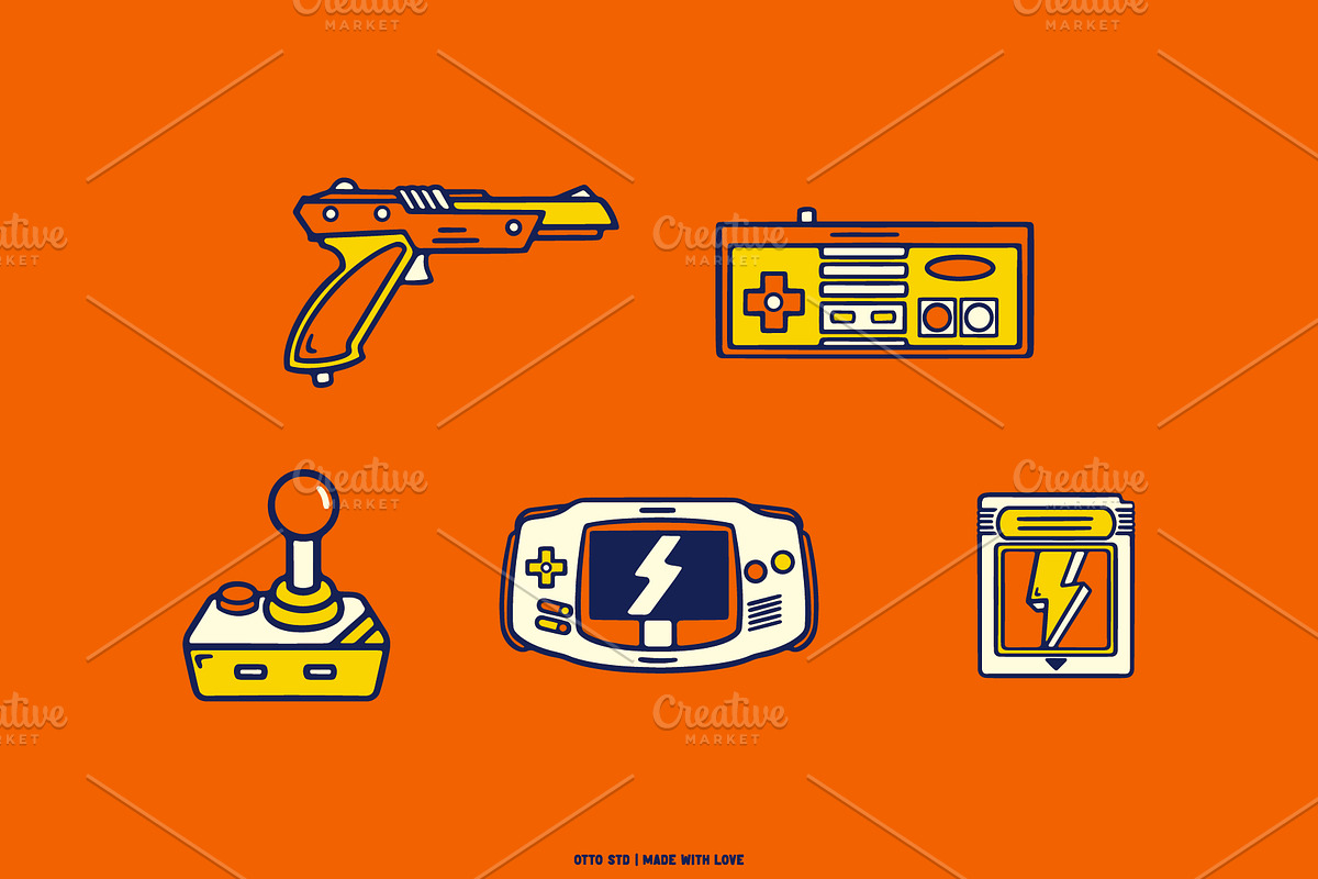 Retro Game Console, a Technology Illustration by Otto.std (Photo 6 of 7)