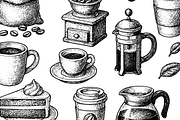 Vintage Coffee Illustration Set, an Object Graphic by RT Studio (Thumbnail 4 of 4)