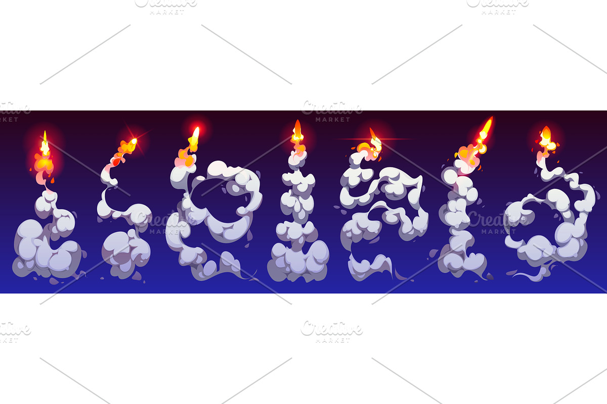 Cartoon rocket smoke trails, a Technology Illustration by Vector Tradition