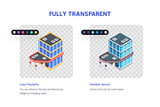 Urban Store Buildings Isometric Icon, a Duotone Icon by Vectors Market (Thumbnail 3 of 10)