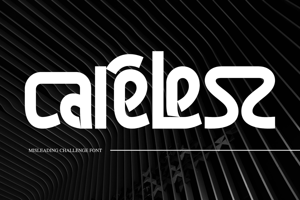 Misleading Challenge Font, a Sans Serif Font by 177Studio (Photo 5 of 8)
