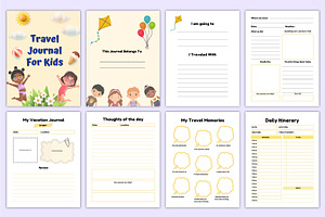 Travel Journal For Kids Canva KDP