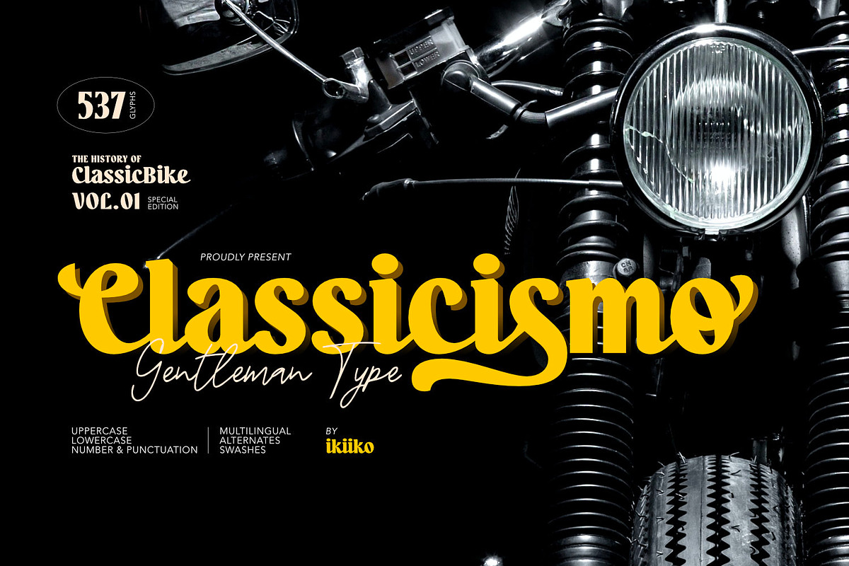 Classicismo - Gentleman Type, a Serif Font by ikiiko (Photo 1 of 8)