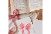 Whimsical Baby Pink Ribbon Clipart, a Decorative Illustration by Oleksandra Illustrates (Thumbnail 8 of 14)