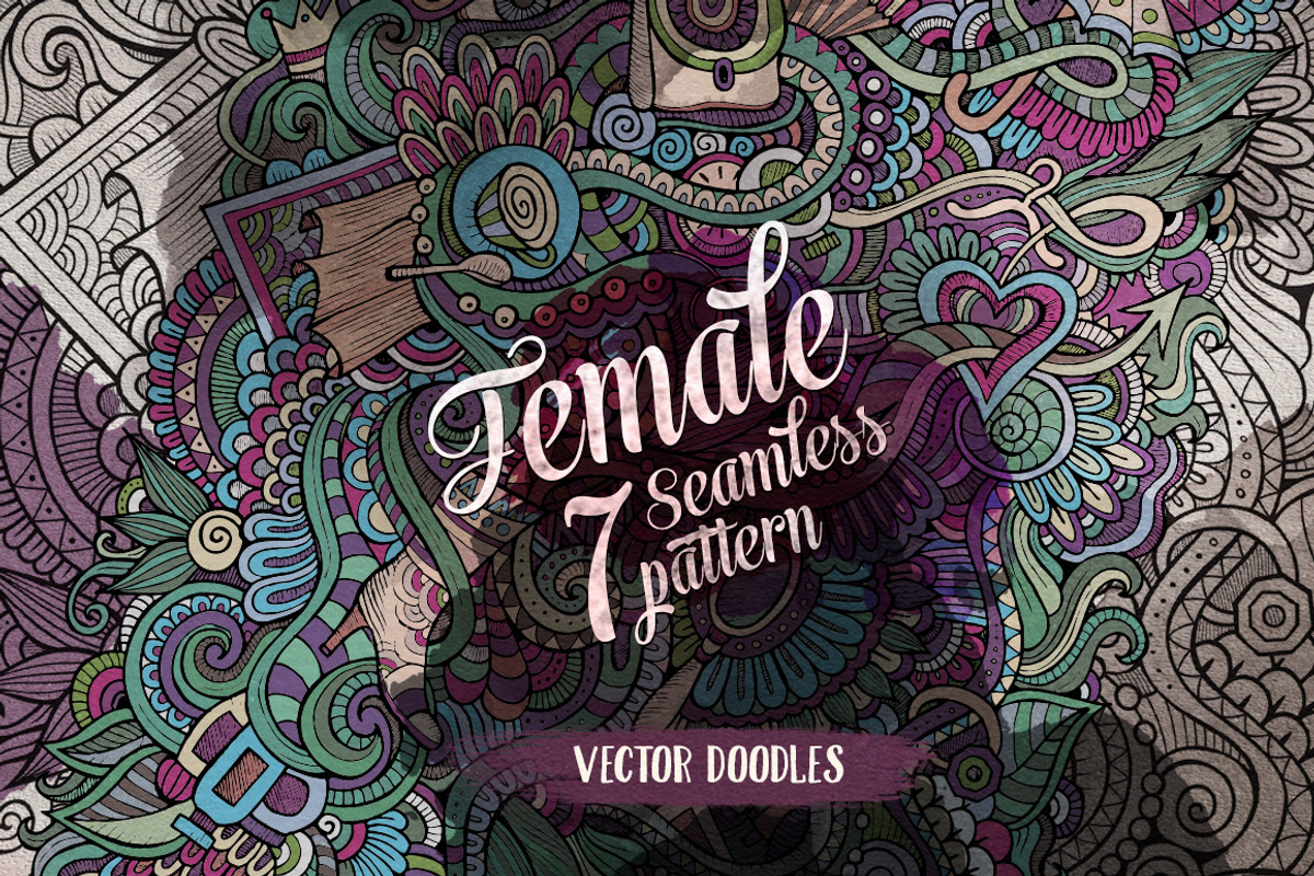 Female Seamless Pattern