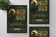 Green Halloween Night Party Flyer, a Flyer Template by Annora Studio (Thumbnail 5 of 5)