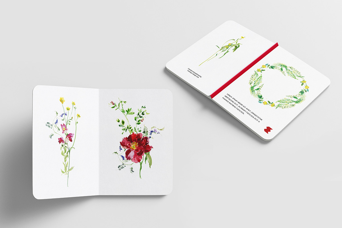 Summer Feel. Watercolor Set, a Pattern Graphic by Irina Dolgikh (Photo 11 of 16)